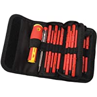 Draper 5776 - Estuche de destornilladores aislados intercambiables (18 piezas)